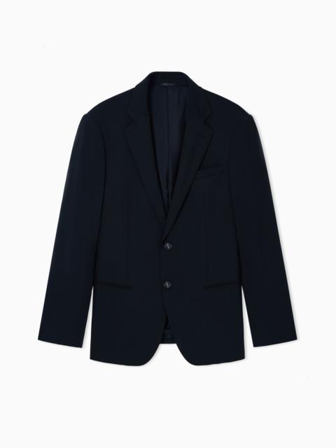 GIORGIO ARMANI PURE VIRGIN WOOL SOHO LINE SINGLE-BREASTED JACKET