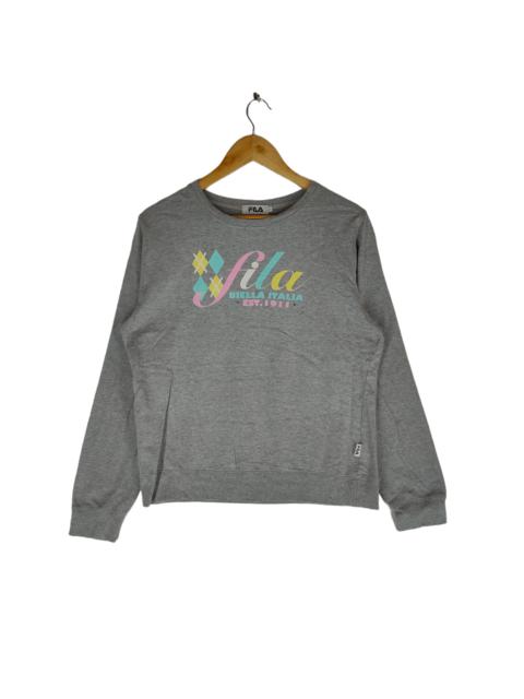 Other Designers FILA BIELLA ITALIA Blink Spellout Baggy Fit M Sweatshirt