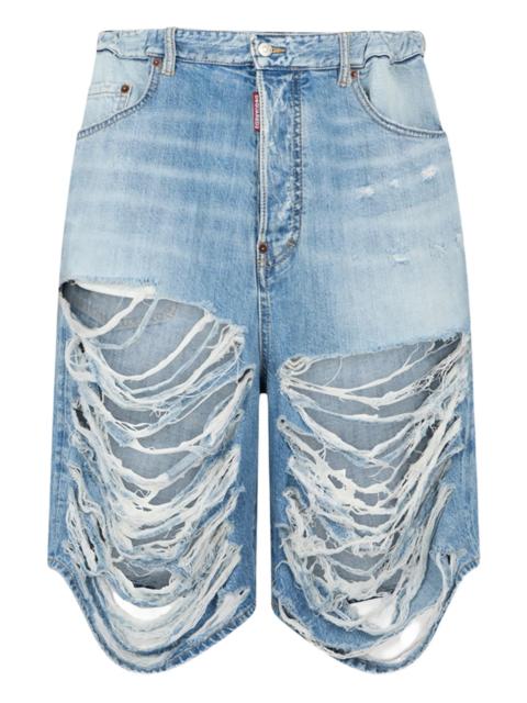 DSQUARED2 Dsquared2 Destroyed Wash Surfer Shorts