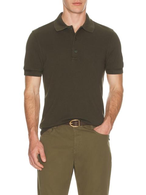 TOM FORD Lyocell Piquet Short Sleeve Polo