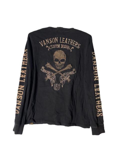 Other Designers Vintage - Authentic Vanson Leather Skull Long Sleeve