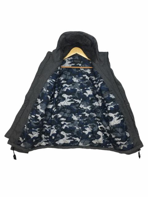 Other Designers Von Dutch - VON DUTCH Zip Up Button Hoodie Jacket Spell Out Camouflage