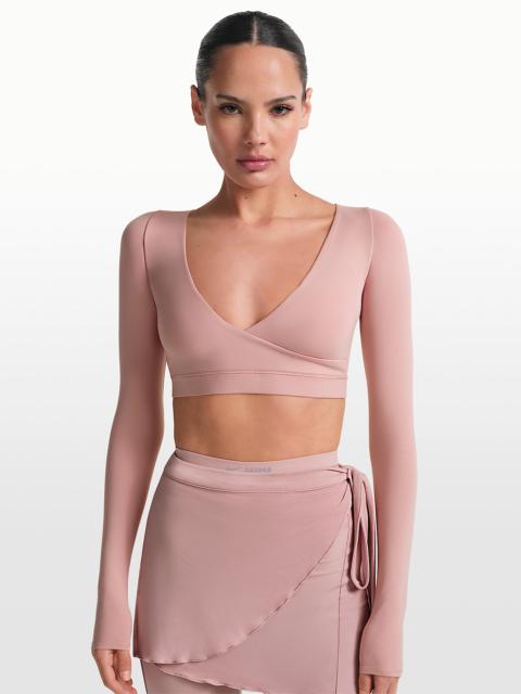 Nike NikeSKIMS Matte Women's Long-Sleeve Wrap Top