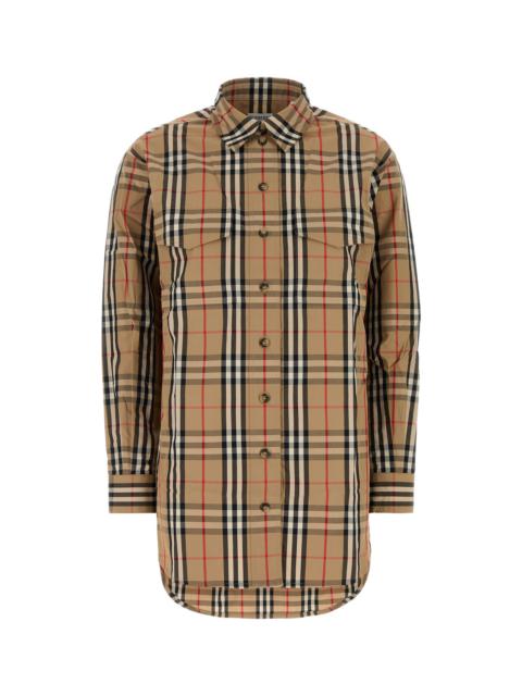 Burberry Embroidered cotton shirt