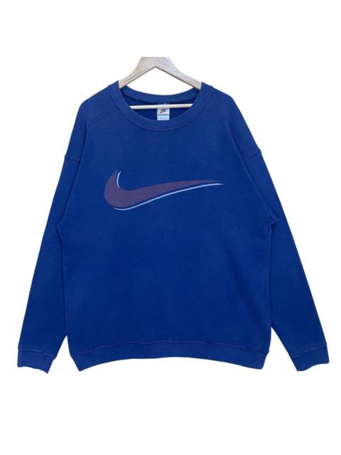Other Designers Vintage 90s Nike Swoosh Big Logo Crewneck Sweatshirt