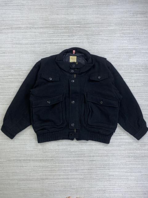 Other Designers Designer × If Six Was Nine × Vintage - Vintage Burkey Mills Multipocket Bomber Wool Jacket