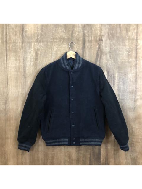 Other Designers Vintage - Japanese Brand Dark Blue Varsity Jacket #1608