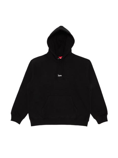 Supreme Supreme Micro Logo Hooded Sweatshirt 'Black'