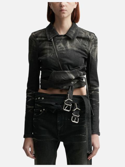Y/Project WRAP FITTED DENIM JACKET