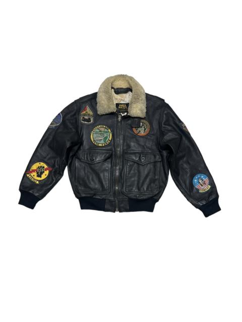 Other Designers Vintage Kadoya WW2 G-1 Us Aviator Flight Jacket TopGun stlye