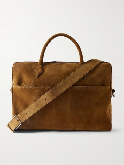 MÉTIER Closer Two Day Suede Holdall Tan