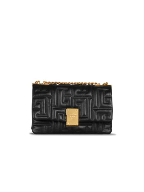 Balmain 1945 Soft small bag in quilted leather