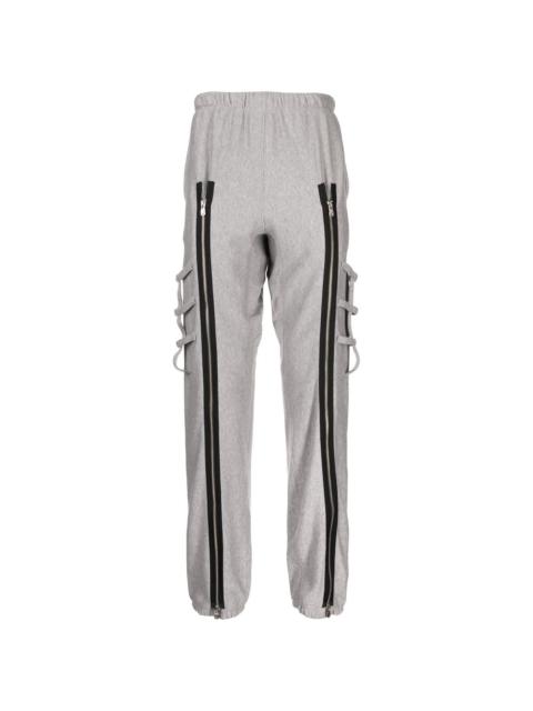 front zip-detail track pants