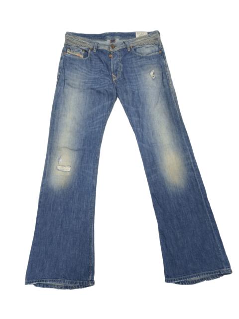 Diesel DIESEL REYHAN DISTRESSED DENIM FLARE JEANS