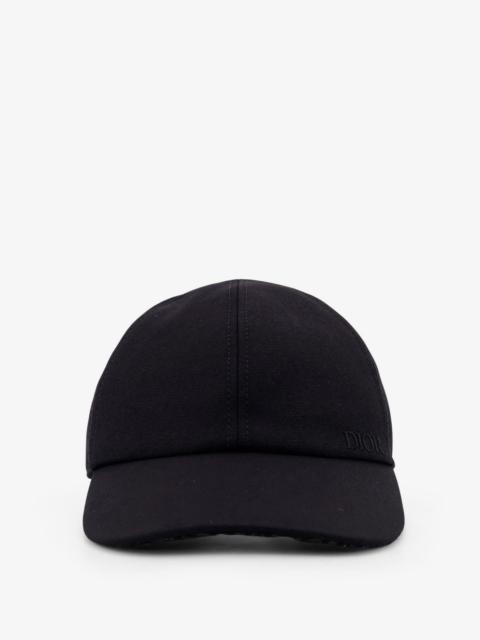 Dior Dior Cotton Hat With Embroidered Logo On The Front