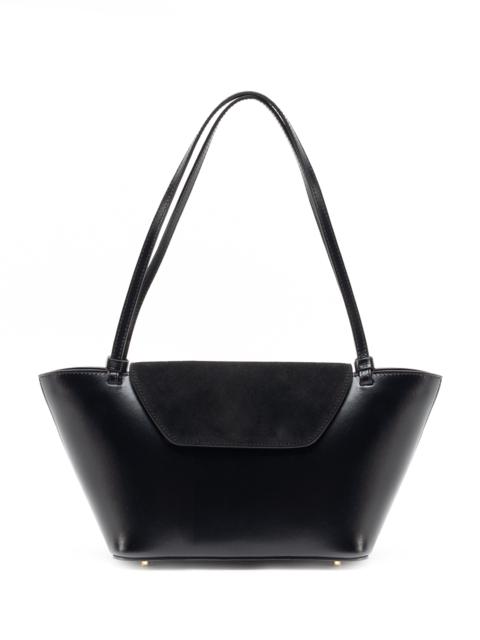 Elleme Courrier Tote Suede/Leather Black