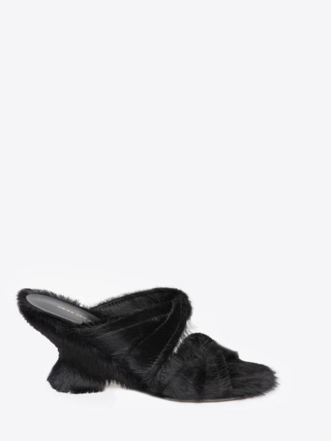 Dries Van Noten PONYHAIR MULES