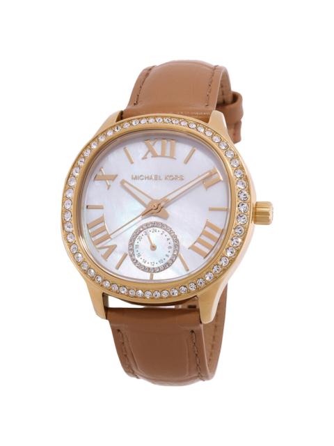MICHAEL KORS Michael Kors Sage Pavé Mother of Pearl Dial Ladies Watch MK4819