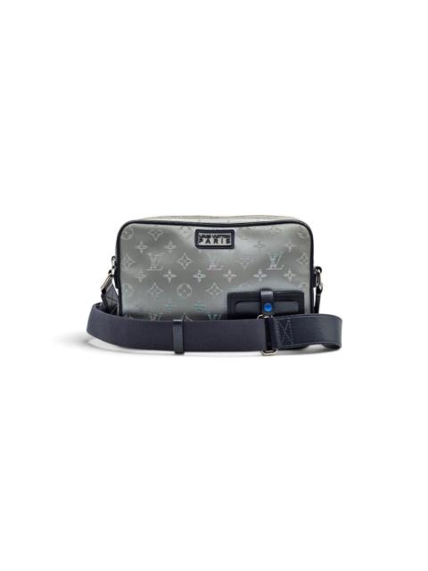 Louis Vuitton Monogram Satellite Alpha Crossbody Bag Silver Luxury