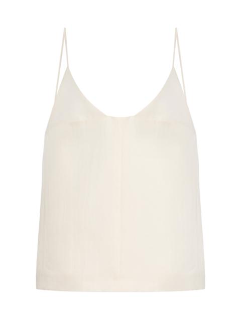 BRANDON MAXWELL The Bridges Wool-Blend Cami Top ivory