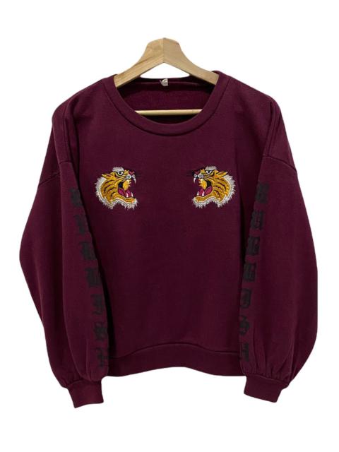 Other Designers Vintage RUBBISH Tiger Inspired Karakuri Logo Crop Sweatshirt