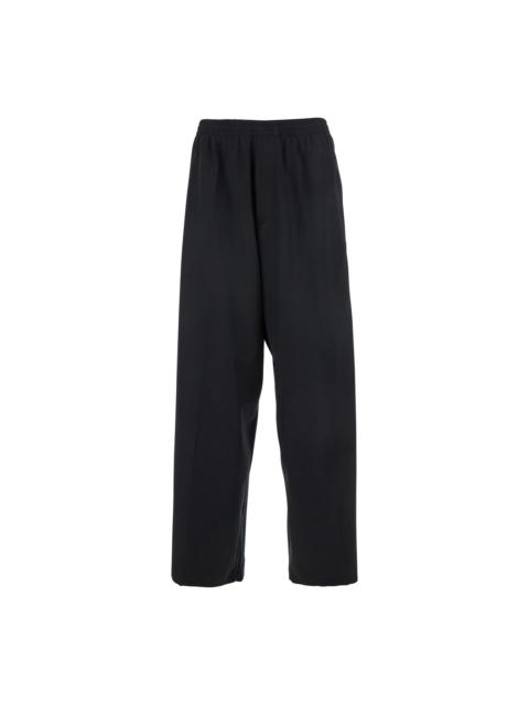 BALENCIAGA Black Pants With Elastic Waist In Wool Man