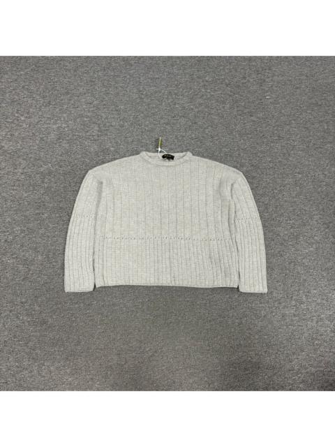 Loro Piana Loro Piana Light Grey Crew Neck Wool Sweater