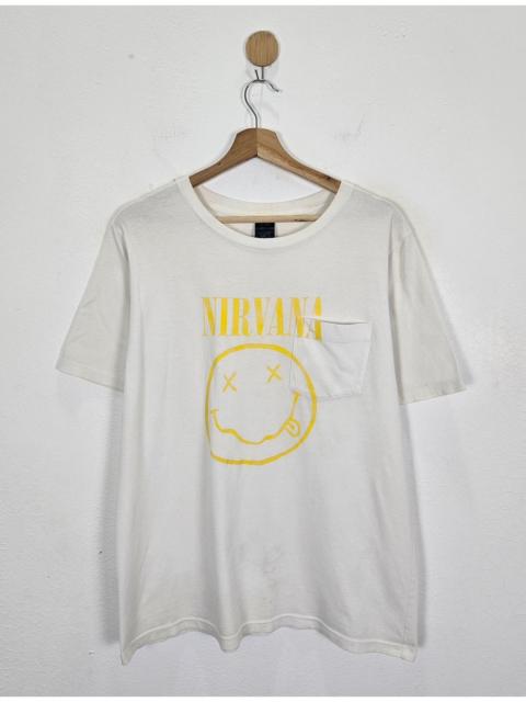 NUMBER (N)INE Number Nine Nirvana Smiley Face pocket shirt