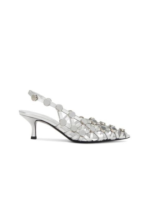 THE ATTICO Grid 50mm Slingback