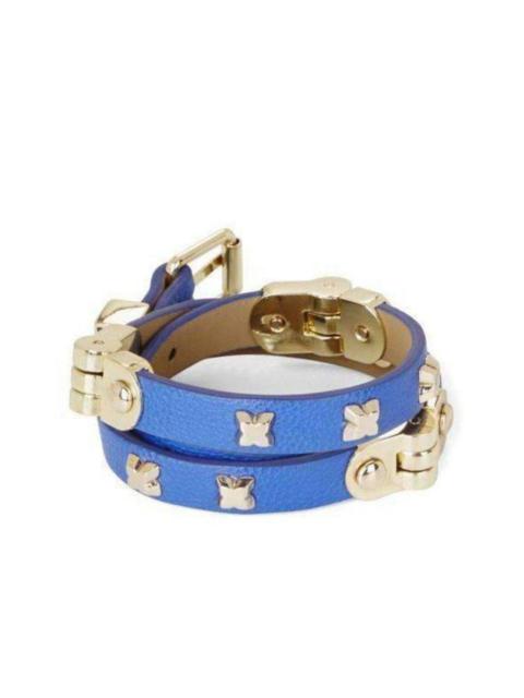 Other Designers Blue Hinged Wrap Bracelet