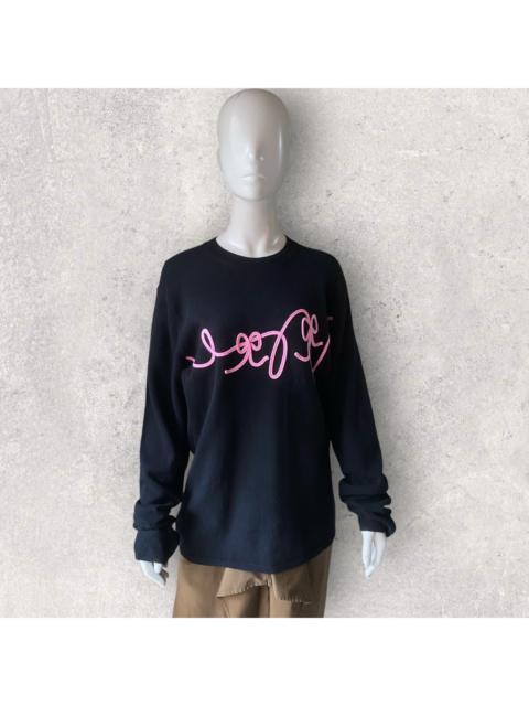 Comme Des Garçons Bow Embroidered Oversize Sweater