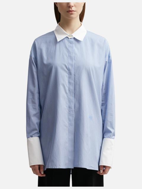 Loewe DECONSTRUCTED SHIRT IN STRIPED COTTON