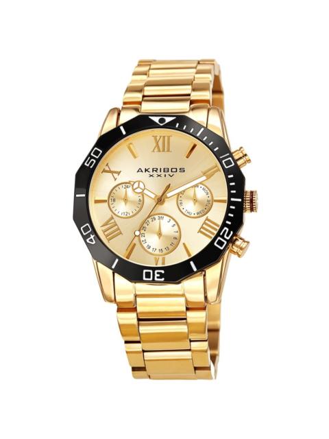 Other Designers Akribos XXIV Gold Dial Dodecagon Men's Watch AK1054YG