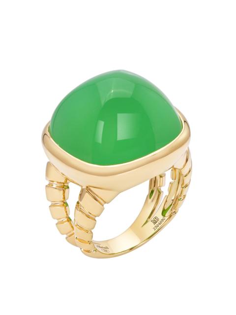 Marina B Chrysoprase Tigella Sugarloaf Ring