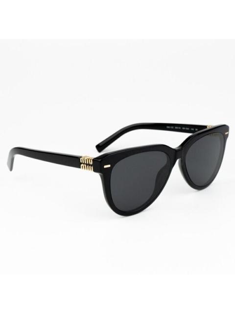Miu Miu NEW Miu Miu MU12ZS 16K5S0 Black Grey Phantos Unisex Sunglasses 0MU 12ZS