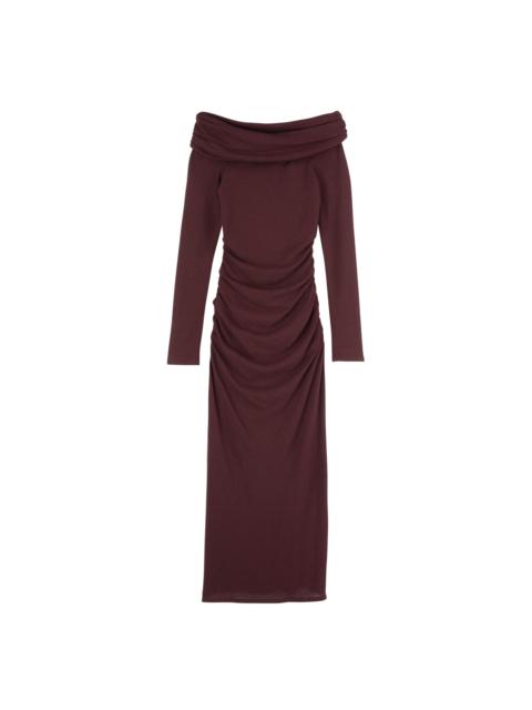 Longchamp Long dress Burgundy - Crepe jersey