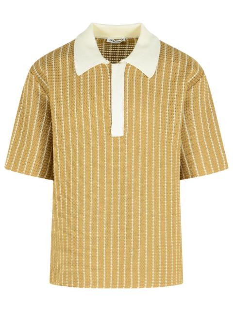 Jil Sander Jil Sander Beige Cotton Knit Polo Shirt Men