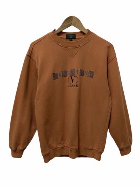 Valentino VALENTINO Sweatshirt Big Logo Spell Out Orange Jumper