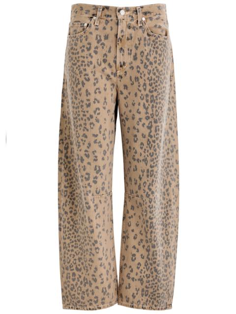 Citizens OF Humanity Miro Leopard-print Barrel-leg Jeans