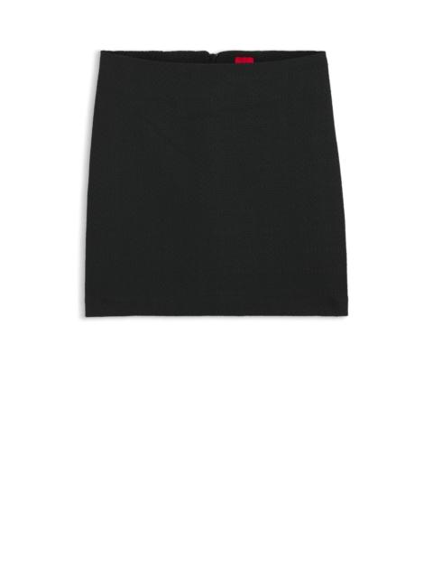 HUGO MINI SKIRT IN BOUCLÉ FABRIC