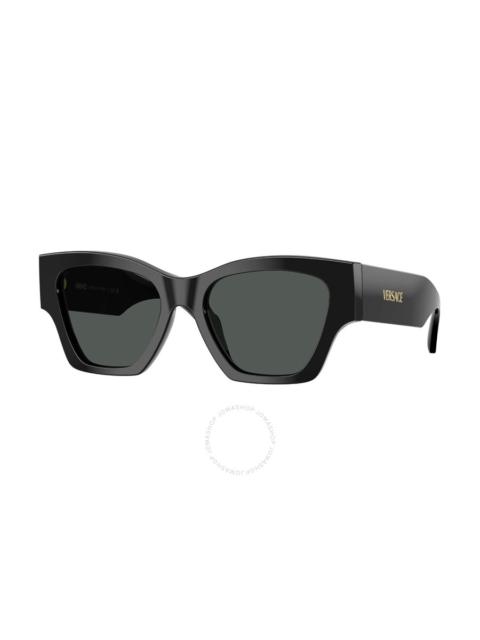 VERSACE Versace Dark Grey Square Ladies Sunglasses VE4492U GB1/87 53