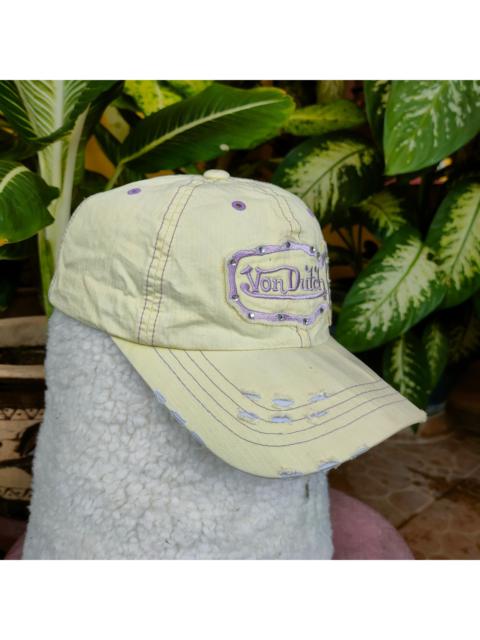 Other Designers Vintage VON DUTCH Patches Embroidery Cap Denim Distressed