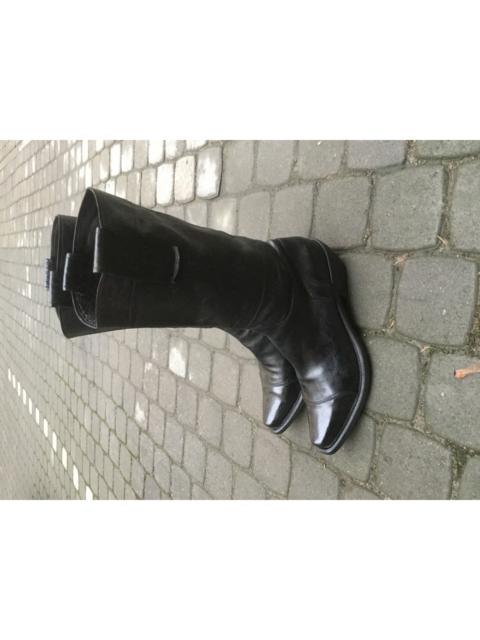 Other Designers Gianni Barbato - Black cowboy boots.Like Saint Laurent or Vetements