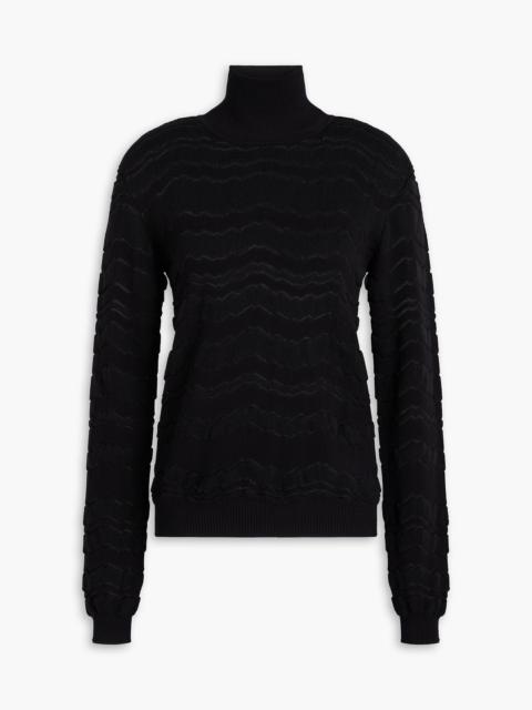 Missoni Crochet-knit turtleneck sweater