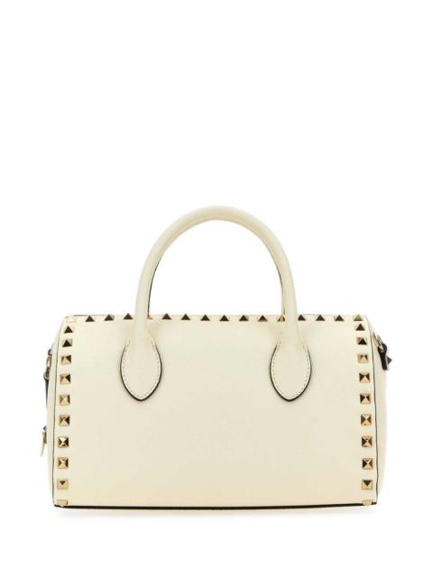 Valentino Valentino Garavani Women Ivory Leather Rockstud Handbag