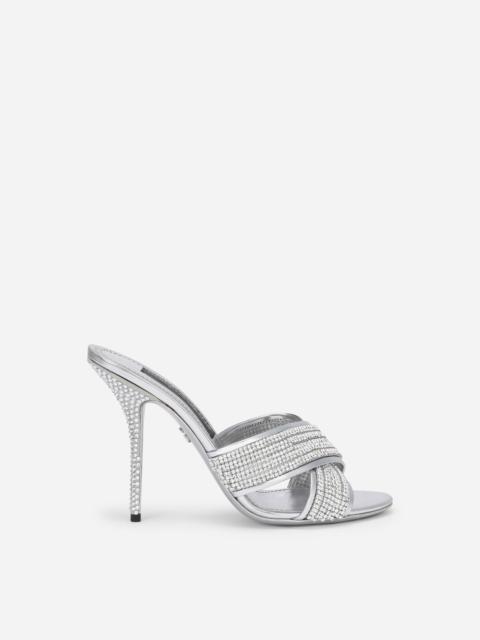 Dolce & Gabbana Crystal mesh mules