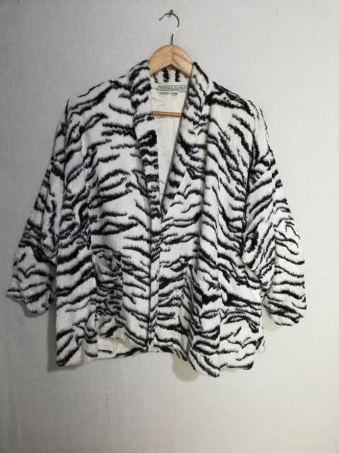 Italian Designers - norma kamali itaian designer faux jacket zebra design