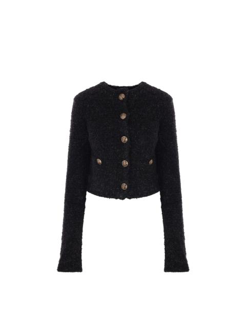 BALENCIAGA Balenciaga Crop Boucle Cardigan Women