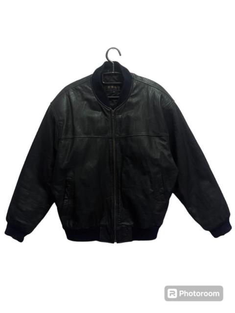 Other Designers Vintage - S.O.L.O Genuine Cowhide Leather Jacket / Bomber Jacket