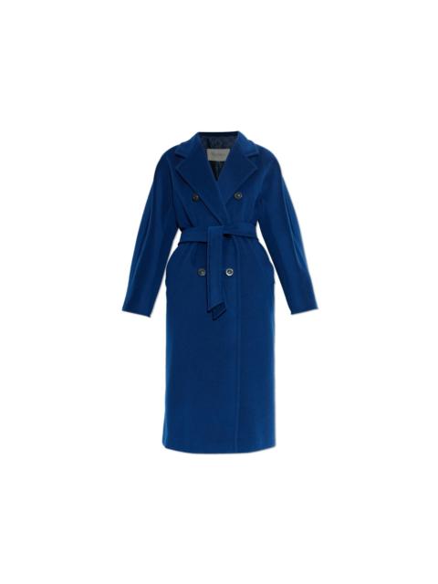 Max Mara MAX MARA Madame Icon China Blue Wool Long Coat New & Authent